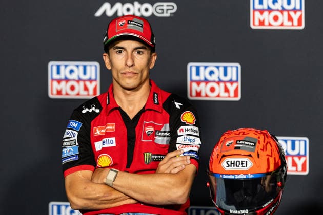 GER, Großer Preis von Deutschland, MotoGP. 11. Lauf, FIM Motorrad-Weltmeisterschaft. 09.07.2026, Sachsenring, Hohenstein-Ernstthal, GER, Großer Preis von Deutschland, MotoGP. 11. Lauf, FIM Motorrad-Weltmeisterschaft. 93, Marc Marquez, Ducati Lenovo Team bei der Pressekonferenz Â Foto: Alexander Trienitz Hohenstein-Ernstthal Sachsenring Sachsen Deutschland *** GER, German Grand Prix, MotoGP Round 11, FIM Motorcycle World Championship, July 9, 2026, Sachsenring, Hohenstein Ernstthal, GER, German Grand Prix, MotoGP Round 11, FIM Motorcycle World Championship 93, Marc Marquez, Ducati Lenovo Team at the press conference. Photo by Alexander Trienitz, Hohenstein Ernstthal, Sachsenring, Saxony, Germany