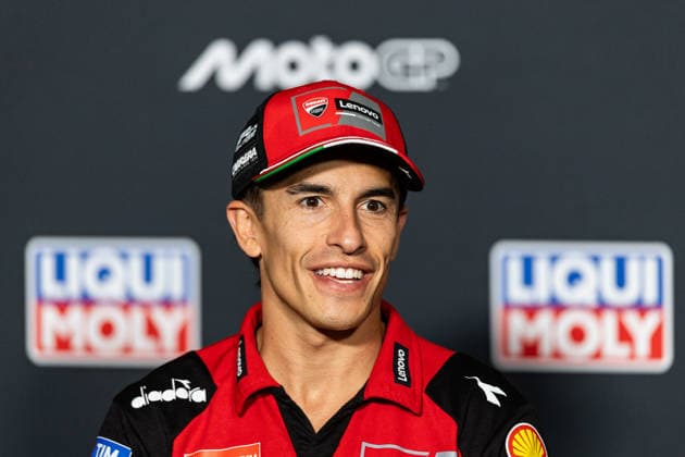 GER, Großer Preis von Deutschland, MotoGP. 11. Lauf, FIM Motorrad-Weltmeisterschaft. 09.07.2026, Sachsenring, Hohenstein-Ernstthal, GER, Großer Preis von Deutschland, MotoGP. 11. Lauf, FIM Motorrad-Weltmeisterschaft. 93, Marc Marquez, Ducati Lenovo Team bei der Pressekonferenz Â Foto: Alexander Trienitz Hohenstein-Ernstthal Sachsenring Sachsen Deutschland *** GER, German Grand Prix, MotoGP Round 11, FIM Motorcycle World Championship, July 9, 2026, Sachsenring, Hohenstein Ernstthal, GER, German Grand Prix, MotoGP Round 11, FIM Motorcycle World Championship 93, Marc Marquez, Ducati Lenovo Team at the press conference. Photo by Alexander Trienitz, Hohenstein Ernstthal, Sachsenring, Saxony, Germany
