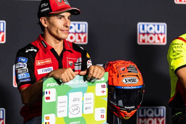 GER, Großer Preis von Deutschland, MotoGP. 11. Lauf, FIM Motorrad-Weltmeisterschaft. 09.07.2026, Sachsenring, Hohenstein-Ernstthal, GER, Großer Preis von Deutschland, MotoGP. 11. Lauf, FIM Motorrad-Weltmeisterschaft. 93, Marc Marquez, Ducati Lenovo Team bei der Pressekonferenz Â Foto: Alexander Trienitz Hohenstein-Ernstthal Sachsenring Sachsen Deutschland *** GER, German Grand Prix, MotoGP Round 11, FIM Motorcycle World Championship, July 9, 2026, Sachsenring, Hohenstein Ernstthal, GER, German Grand Prix, MotoGP Round 11, FIM Motorcycle World Championship 93, Marc Marquez, Ducati Lenovo Team at the press conference. Photo by Alexander Trienitz, Hohenstein Ernstthal, Sachsenring, Saxony, Germany