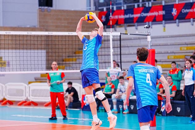 IPA86537807 - Netherlands vs. Bulgaria during the CEV U18 European Volleyball Championship, July 9, 2026, in Cisterna during the U18 European Volleyball Championship—Netherlands vs. Bulgaria, CEV Eurovolley Men s match in Cisterna, Italy, July 9, 2026  Copyright: xLuigixMariani IPAxSportx xx 86537807