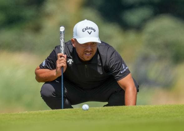 Xander Schauffele of USA on the 9th green. Genesis Scottish Open, Golf, The Renaissance Club, North Berwick, Scotland, UK - 09 Jul 2026North Berwick The Renaissance Club Scotland United Kingdom  Copyright: xShutterstockx 16984080af