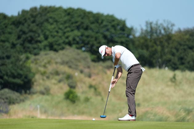 Adam Scott of Australia on the 9th green. Genesis Scottish Open, Golf, The Renaissance Club, North Berwick, Scotland, UK - 09 Jul 2026North Berwick The Renaissance Club Scotland United Kingdom  Copyright: xShutterstockx 16984080ar