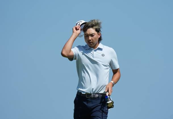 Min Woo Lee on the 9th green. Genesis Scottish Open, Golf, The Renaissance Club, North Berwick, Scotland, UK - 09 Jul 2026North Berwick The Renaissance Club Scotland United Kingdom  Copyright: xShutterstockx 16984080bp