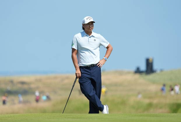 Min Woo Lee on the 9th green. Genesis Scottish Open, Golf, The Renaissance Club, North Berwick, Scotland, UK - 09 Jul 2026North Berwick The Renaissance Club Scotland United Kingdom  Copyright: xShutterstockx 16984080bl