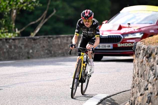 Tour de France 2026 Stage 6 GAVARNIE-CEDRE, FRANCE - JULY 09 : Vingegaard Jonas (DEN) of Team Visma Lease a Bike during stage 6 of the 113rd edition of Tour de France an UCI World Tour 2.UWT cycling road race stage for Men Elite of 186 km with start in Pau and finish in Gavarnie-Cedre on July 9, 2026 in Gavarnie-Cedre, France, 09 07 2026 ( Motordriver Kurt Vandenborre - Gavarnie-Cedre France  Copyright: xTomasxSiskx
