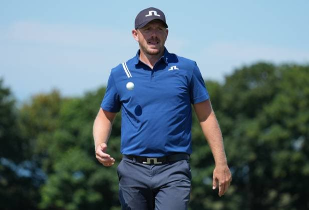 CAPTION CORRECTION: Matt Wallace of England on the 9th green. Genesis Scottish Open, Golf, The Renaissance Club, North Berwick, Scotland, UK - 09 Jul 2026North Berwick The Renaissance Club Scotland United Kingdom  Copyright: xShutterstockx 16984080cf