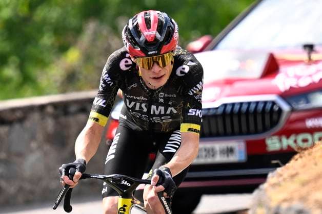 Tour de France 2026 Stage 6 GAVARNIE-CEDRE, FRANCE - JULY 09 : Vingegaard Jonas (DEN) of Team Visma Lease a Bike during stage 6 of the 113rd edition of Tour de France an UCI World Tour 2.UWT cycling road race stage for Men Elite of 186 km with start in Pau and finish in Gavarnie-Cedre on July 9, 2026 in Gavarnie-Cedre, France, 09 07 2026 ( Motordriver Kurt Vandenborre - Gavarnie-Cedre France  Copyright: xTomasxSiskx