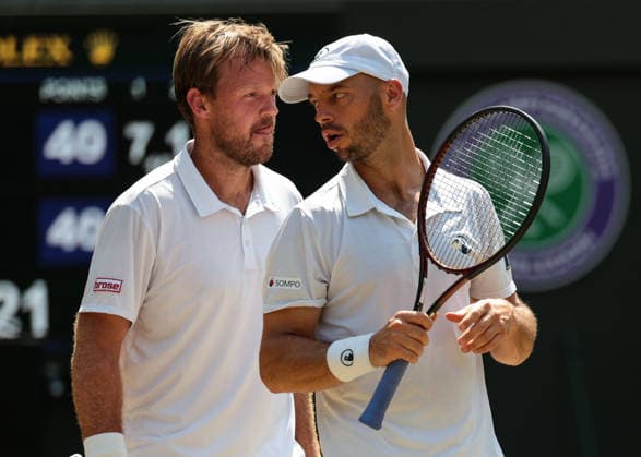 Kevin Krawietz, Tim Puetz, Herren Doppel, Men s Doubles Tennis - Wimbledon 2026 - Grand Slam ITF ATP, Tennis Herren WTA, Tennis Damen - AELTC - London - - Great Britain - 9 July 2026. *** Kevin Krawietz, Tim Puetz, Men s Doubles, Wimbledon 2026 Grand Slam ITF ATP WTA AELTC London, Great Britain, July 9, 2026 Copyright: xJuergenxHasenkopfx