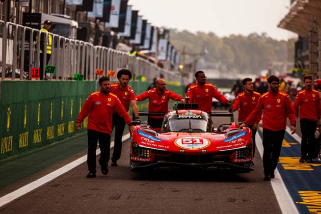FIA WEC - 6 HOURS OF SAO PAULO 2026 51 CALADO James (gbr), GIOVINAZZI Antonio (ita), PIER GUIDI Alessandro (ita), Ferrari AF Corse, Ferrari 499P 51, Hypercar, scrutineering, verifications techniques, during the 6 Hours of Sao Paulo 2026, 4th round of the 2026 FIA World Endurance Championship, from July 10 to 12, 2026 on the Interlagos Circuit in Sao Paulo, Brazil -  Copyright: xAndreaxLorenzinax