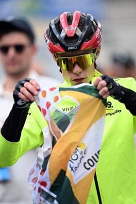 Danish Jonas Vingegaard of Team Visma-Lease a Bike crosses the finish line of stage 6 of the 2026 Tour de France cycling race, a stage of 186 km from Pau to Gavarnie-Gedre, on Thursday 09 July 2026. The 113th edition of the Tour de France starts on Saturday 4 July in Barcelona, Spain, and will finish in Paris, France on the 26th of July. DAVIDxPINTENS  x180787997x