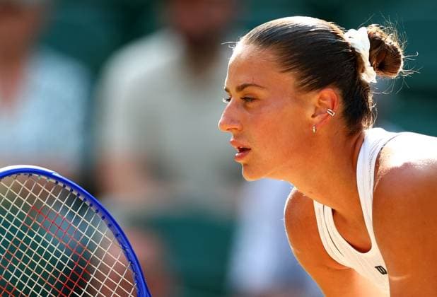 Marta Kostyuk during her semi final match Wimbledon Tennis Championships, Day 11, The All England Lawn Tennis and Croquet Club, London, UK - 09 Jul 2026London The All England Lawn Tennis and United Kingdom  Copyright: xJamesxMarsh Shutterstockx 16981021dg