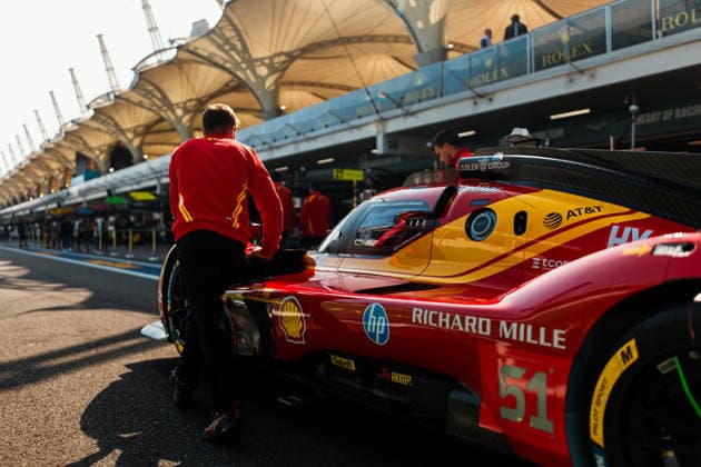FIA WEC - 6 HOURS OF SAO PAULO 2026 51 CALADO James (gbr), GIOVINAZZI Antonio (ita), PIER GUIDI Alessandro (ita), Ferrari AF Corse, Ferrari 499P 51, Hypercar, scrutineering, verifications techniques, during the 6 Hours of Sao Paulo 2026, 4th round of the 2026 FIA World Endurance Championship, from July 10 to 12, 2026 on the Interlagos Circuit in Sao Paulo, Brazil -  Copyright: xAndreaxLorenzinax