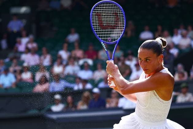 Marta Kostyuk during her semi final match Wimbledon Tennis Championships, Day 11, The All England Lawn Tennis and Croquet Club, London, UK - 09 Jul 2026London The All England Lawn Tennis and United Kingdom  Copyright: xJamesxMarsh Shutterstockx 16981021eg