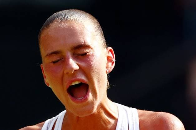 Marta Kostyuk during her semi final match Wimbledon Tennis Championships, Day 11, The All England Lawn Tennis and Croquet Club, London, UK - 09 Jul 2026London The All England Lawn Tennis and United Kingdom  Copyright: xJamesxMarsh Shutterstockx 16981021ez