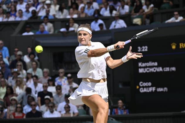 Tennis - Wimbledon 2026 - ITF - The Championships - 09 07 2026 - Tennis - Wimbledon 2026 - ITF - The Championships - 09 07 2026 - Karolina Muchova - Republique Tcheque London  Copyright: xChryslenexCaillaud Psnewzx