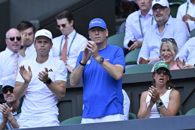 Tennis - Wimbledon 2026 - ITF - The Championships - 09 07 2026 - Tennis - Wimbledon 2026 - ITF - The Championships - 09 07 2026 - Sven Groeneveld coach Muchova - Republique Tcheque London  Copyright: xChryslenexCaillaud Psnewzx
