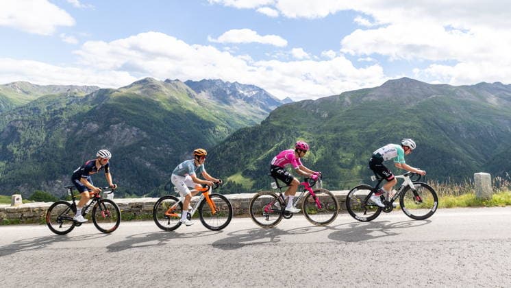 09.07.2026, Franz Josefs Höhe, AUT, Lidl Tour of Austria 2026, Etappe 2 von Bad Kleinkirchheim nach Franz Josefs Höhe Großglockner (188,8 km), im Bild v.l. Toralf Rydningen Martinsen (NOR, TEAM DRALI - REPSOL), Andrew August (USA, NETCOMPANY INEOS), James Shaw (GBR, EF EDUCATION - EASYPOST), Kevin Vermaerke (USA, UAE TEAM EMIRATES XRG) f.l.t.r. Toralf Rydningen Martinsen of Norway Andrew August of the USA James Shaw of United Kingdom Kevin Vermaerke of the USA during the stage 2 from Bad Kleinkirchheim to Franz Josefs Höhe Großglockner (188,8 km) of the Tour of Austria. Franz Josefs Höhe, Austria on 2026 07 09. Pictures 2026, PhotoCredit: Johann Groder Foto:Eibner-Pressefoto Groder Franz Josefs Höhe *** July 9, 2026, Franz Josefs Höhe, AUT, Lidl Tour of Austria 2026, Stage 2 from Bad Kleinkirchheim to Franz Josefs Höhe Großglockner, 188.8 km; pictured from left: Toralf Rydningen Martinsen NOR, TEAM DRALI REPSOL, Andrew August (USA), NETCOMPANY INEOS, James Shaw (GBR), EF EDUCATION EASYPOST, Kevin Vermaerke (USA), UAE TEAM EMIRATES XRG; from left to right: Toralf Rydningen Martinsen of Norway, Andrew August of the USA, James Shaw of the United Kingdom, and Kevin Vermaerke of the USA during Stage 2 from Bad Kleinkirchheim to Franz Josefs Höhe, Großglockner, 188.8 km of the Tour of Austria at Franz Josefs Höhe, Austria, on July 9, 2026. Pictures 2026, Photo Credit: Johann Groder, Foto Eibner, Press Photo Groder, Franz Josefs Höhe  EP_gro