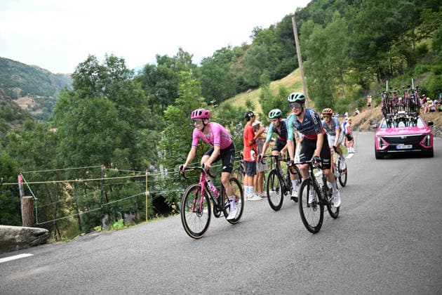 09-07-2026 Tour De France; Tappa 06 Pau - Gavarnie Gedre; 2026, Ef Education - Easypost; 2026, Decathlon - Cma Cgm; Quinn, Sean; Prodhomme, Nicolas; Gavarnie Gedre; 