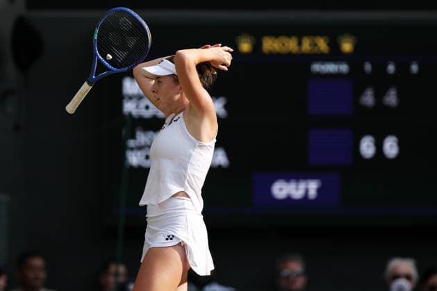 Linda Noskova celebrates victory in her semi final match Wimbledon Tennis Championships, Day 11, The All England Lawn Tennis and Croquet Club, London, UK - 09 Jul 2026London The All England Lawn Tennis and United Kingdom  Copyright: xKieranxMcManus Shutterstockx 16981024ci