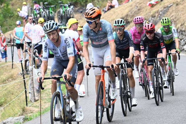 09-07-2026 Tour De France; Tappa 06 Pau - Gavarnie Gedre; 2026, Pinarello - Q36.5; 2026, Net Company - Ineos; Hermans, Quinten; Foss, Tobias; Gavarnie Gedre; 