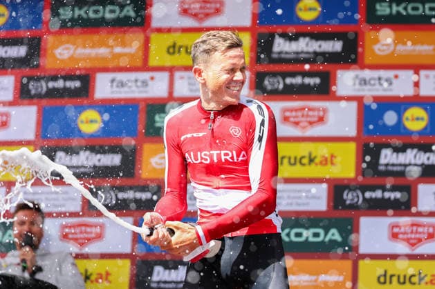 Sport Bilder des Tages CYCLING - Oesterreich Rundfahrt 2026 BAD KLEINKIRCHHEIM,AUSTRIA,09.JUL.26 - CYCLING - Tour of Austria, stage 2, Bad Kleinkirchheim - Heiligenblut. Image shows Gregor Muehlberger (AUT Austria).  GEPAxpictures xDavidxGeieregger