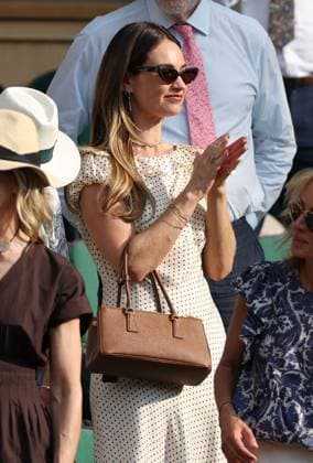 Lily James in the Royal Box on Centre Court Wimbledon Tennis Championships, Day 11, The All England Lawn Tennis and Croquet Club, London, UK - 09 Jul 2026London The All England Lawn Tennis and United Kingdom  Copyright: xKieranxMcManus Shutterstockx 16981024dc
