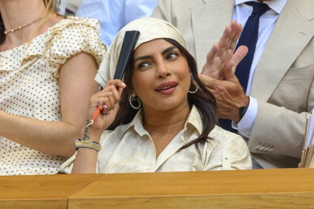 Wimbledon Tennis Championships 2026 - Day 11 LONDON, UNITED KINGDOM - JULY 09: Actress Priyanka Chopra watches centre court tennis during day eleven of the 2026 Wimbledon Tennis Championships at The All England Lawn Tennis and Croquet Club in Wimbledon on July 09, 2026, in London, United Kingdom. Ray Tang Anadolu London United Kingdom. Editorial use only. Please get in touch for any other usage.  Copyright: x2026xAnadoluxRayxTangx