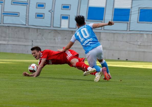 Sport Bilder des Tages CFC vs 1. FC Union Berlin 09.07.2026 Chemnitz, eins Stadion- An der Gellertstrasse, Fussball, Regionalliga Nordost, , Testspiel , CFC, CFC vs 1. FC Union Berlin vlnr: Janik Haberer und Domenico Alberico Chemnitz Sachsen BRD *** CFC vs. 1. FC Union Berlin, July 9, 2026, Chemnitz, eins Stadion on Gellertstrasse, Sports, Soccer, Northeast Regional League, , Friendly Match, CFC, CFC vs. 1 FC Union Berlin (from left to right): Janik Haberer and Domenico Alberico, Chemnitz, Saxony, Germany