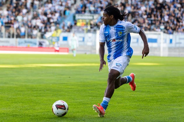 09.07.2026, GER, Testspiel, Saison 2026 2027), Chemnitz, Chemnitzer FC - 1. FC Union Berlin Ken Tchouangue (Chemnitzer FC 20) Einzelaktion Aktion (Nur 1. - 3. Liga: DFB DFL regulations prohibit any use of photographs as image sequences and or quasi-video) *** July 9, 2026, GER, Friendly Match, 2026–2027 Season, Chemnitz, Chemnitzer FC 1 vs. FC Union Berlin, Ken Tchouangue, Chemnitzer FC 20, Individual Play, Play, Only 1, 3rd League, DFB, DFL regulations prohibit any use of photographs as image sequences and or quasi-video nordphotoxGmbHx xNachnamexFotograf nph00051
