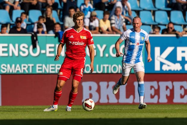 09.07.2026, GER, Testspiel, Saison 2026 2027), Chemnitz, Chemnitzer FC - 1. FC Union Berlin Aljoscha Kemlein (1. FC Union Berlin 6) Einzelaktion Aktion (Nur 1. - 3. Liga: DFB DFL regulations prohibit any use of photographs as image sequences and or quasi-video) *** July 9, 2026, GER, Friendly Match, 2026–2027 Season, Chemnitz, Chemnitzer FC 1–FC Union Berlin, Aljoscha Kemlein, FC Union Berlin 6, Individual Play, Play, Only 1, 3rd Division, DFB, DFL regulations prohibit any use of photographs as image sequences and or quasi-video nordphotoxGmbHx xNachnamexFotograf nph00051