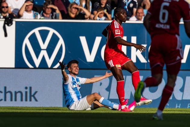 09.07.2026, GER, Testspiel, Saison 2026 2027), Chemnitz, Chemnitzer FC - 1. FC Union Berlin Tobias Stockinger (Chemnitzer FC 7) am Boden (Nur 1. - 3. Liga: DFB DFL regulations prohibit any use of photographs as image sequences and or quasi-video) *** July 9, 2026, GER, Friendly Match, 2026–2027 Season, Chemnitz, Chemnitzer FC 1–FC Union Berlin, Tobias Stockinger, Chemnitzer FC 7 on the ground, Only 1–3 League. DFB and DFL regulations prohibit any use of photographs as image sequences and or quasi-video. nordphotoxGmbHx xNachnamexFotograf nph00051