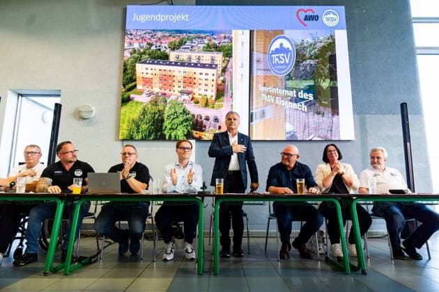09.07.2026, GER, Handball, ThSV Eisenach Mitgliederversammlung ThSV Eisenachs Präsident Shpetim Alaj tritt nach 8 1 2 Jahren Amtszeit zurück 99817 Eisenach Werner-Assmann-Halle Am Sportp Thueringen Deutschland *** July 9, 2026, GER, Handball, ThSV Eisenach General Meeting: ThSV Eisenach President Shpetim Alaj steps down after 8 1 2 years in office 99817 Eisenach Werner Assmann Hall at the Sportp Thueringen Germany