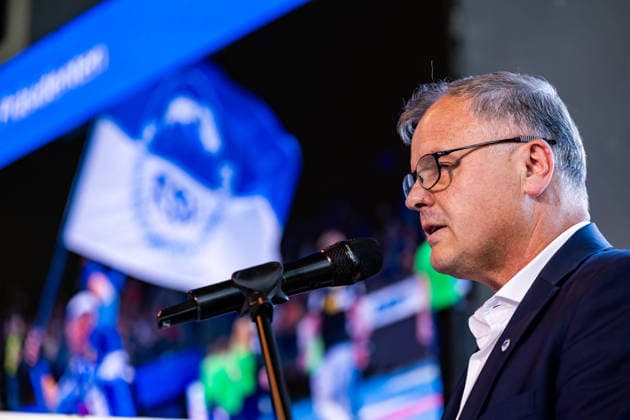 09.07.2026, GER, Handball, ThSV Eisenach Mitgliederversammlung ThSV Eisenachs Präsident Shpetim Alaj tritt nach 8 1 2 Jahren Amtszeit zurück 99817 Eisenach Werner-Assmann-Halle Am Sportp Thueringen Deutschland *** July 9, 2026, GER, Handball, ThSV Eisenach General Meeting: ThSV Eisenach President Shpetim Alaj steps down after 8 1 2 years in office 99817 Eisenach Werner Assmann Hall at the Sportp Thueringen Germany