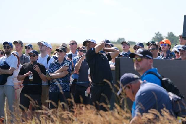 UK: The Genesis Scottish Open at The Renaissance Club, North Berwick, Scotland on 09 July 2026: Pictured: Xander Schauffele (USA) on the 2nd tee during the first round of the Genesis Scottish Open Championship 2026 North Berwick The Renaissance Club Scotland Scotland Copyright: xAlexxToddx