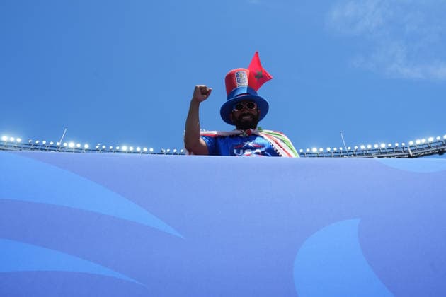 Sport Bilder des Tages Moroccan fan before the 2026 World Cup quarter-final match between France and Morocco at Gillette Stadium in Boston, US, 9 July 2026. FRANCE - MOROCCO !ACHTUNG: NUR REDAKTIONELLE NUTZUNG!  Copyright: xÁngelxColmenaresx GRAF4056 20260709-55020851158_1