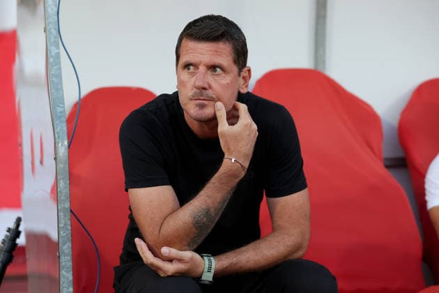 Vojvodina v Ferencvaros, UEFA Europa League first qualifying round, 1st leg, season 2026 2027 Novi Sad, Serbia. 9th July, 2026. Ferencvaros head coach Balazs Borbely during the UEFA Europa League first qualifying round first leg football match between Vojvodina and Ferencvaros on July 9. 2026. in Novi Sad, Serbia. Novi Sad Serbia Copyright: xPedjaxMilosavljevic STARSPORTx x