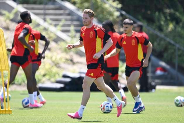 Belgian national football team - FIFA World Cup, WM, Weltmeisterschaft, Fussball 2026 - media activities 09 07 2026 LOS ANGELES, UNITED STATES OF AMERICA - JULY 09 : De Bruyne Kevin forward of Belgium pictured during a training session at the LA Galaxy stadium ahead of the FIFA World Cup 2026 quarter final match between Spain and Belgium on July 9, 2026 in Los Angeles, United States of America, 09 07 2026 Los Angeles United States of America  Copyright: xNicoxVereeckenx
