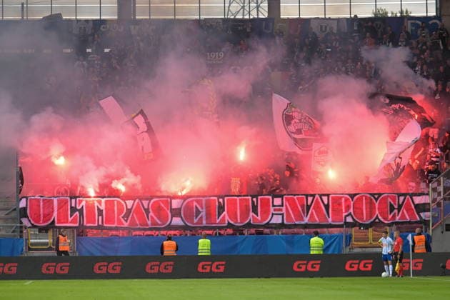 2026.07.09 Lublin Pilka nozna UEFA Liga Europy sezon 2026 2027 mecz Dinamo Kijow - FC Universitatea Cluj N z Kibice race oprawa Foto Wojciech Szubartowski PressFocus 2026.07.09 Lublin Football UEFA European League season 2026 2027 match Dinamo Kyiv - FC Universitatea Cluj Kibice race oprawa Credit: Wojciech Szubartowski PressFocus NEWSPIX.PL --- newspix.pl POLAND OUT! 