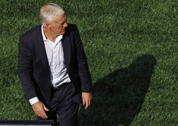 FIFA World Cup, WM, Weltmeisterschaft, Fussball 2026 quarterfinals - France vs Morocco France s head coach Didier Deschamps during the FIFA World Cup 2026 quarterfinals match France against Morocco, in Boston, USA, 09 July 2026. BOSTON United States  Copyright: xGREGxM.xCOOPERx