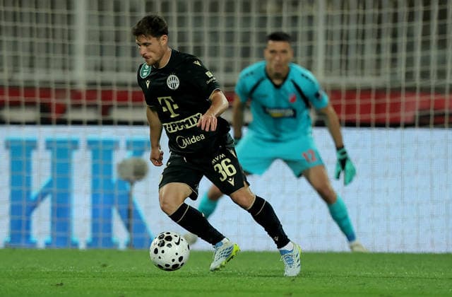 Vojvodina v Ferencvaros, UEFA Europa League first qualifying round, 1st leg, season 2026 2027 Novi Sad, Serbia. 9th July, 2026. Ferencvaros Gabi Kanichowsky during the UEFA Europa League first qualifying round first leg football match between Vojvodina and Ferencvaros on July 9. 2026. in Novi Sad, Serbia. Novi Sad Serbia Copyright: xPedjaxMilosavljevic STARSPORTx x