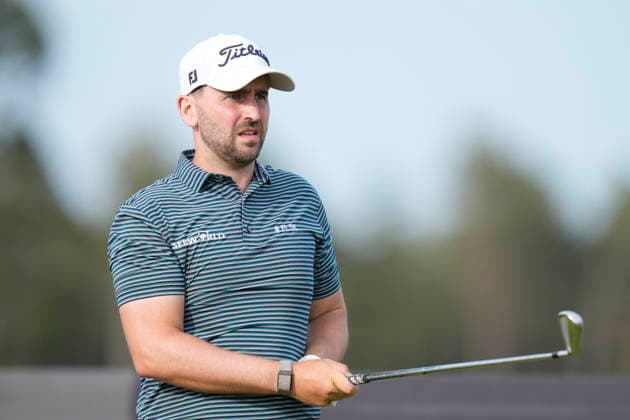 NORTH BERWICK, SCOTLAND - JULY 9: Nicolai Von Dellingshausen plays from the ninth tee during Round 1 of the Genesis Scottish Open at the Renaissance Club, North Berwick on July 9, 2026 in North Berwick, Scotland Genesis Scottish Open Round 1