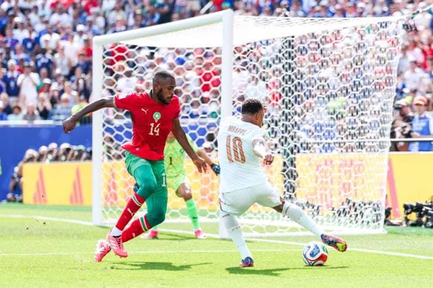 RECORD DATE NOT STATED FIFA World Cup, WM, Weltmeisterschaft, Fussball 2026 - Quarterfinals - France v Morocco Kylian Mbappe player of France during the FIFA World Cup quarterfinal match between France and Morocco, at Boston Stadium, in Foxborough, United States, on Thursday, July 09, 2026.(Foto: Vanessa Carvalho Brazil Photo Press IMAGO) Sports Copyright: xVanessaxCarvalhox