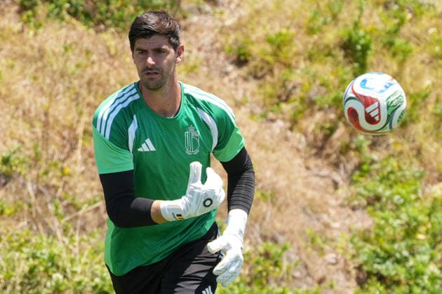 Belgium s Thibaut Courtois trains in Los Angeles, United States, 09 July 2026. Belgium national team, Nationalteam training session !ACHTUNG: NUR REDAKTIONELLE NUTZUNG!  Copyright: xOmarxAlonsox AMDEP8540 0861202777st