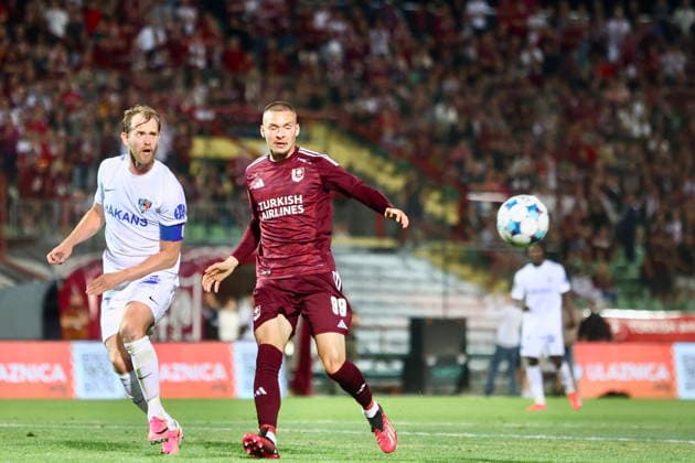 Sarajevo, BiH, 090726. Asim Ferhatovic Hase Stadium. The match of the first qualifying round of the Conference League between FK Sarajevo and Inter Turku. Photo: Antonio Balic CROPIX Copyright: xxAntonioxBalicx sarajevo_inter_turku10-090726
