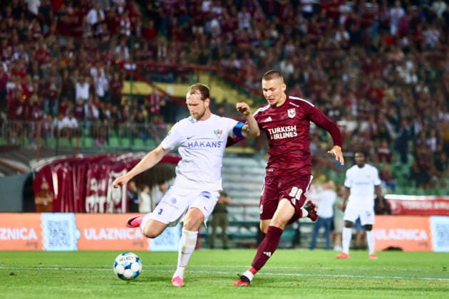 Sarajevo, BiH, 090726. Asim Ferhatovic Hase Stadium. The match of the first qualifying round of the Conference League between FK Sarajevo and Inter Turku. Photo: Antonio Balic CROPIX Copyright: xxAntonioxBalicx sarajevo_inter_turku11-090726