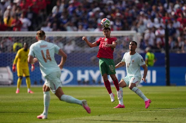 France v Morocco: Quarter Final - FIFA World Cup, WM, Weltmeisterschaft, Fussball 2026 Brahim Diaz of Morocco in action during the FIFA World Cup 2026 Quarter Final match between France and Morocco at Boston Stadium on July 9, 2026 in Foxborough, Massachusetts. Foxborough MA United States  Copyright: xJosexBretonx originalFilename:bretonhernandez-francevm260709_npDgI.jpg