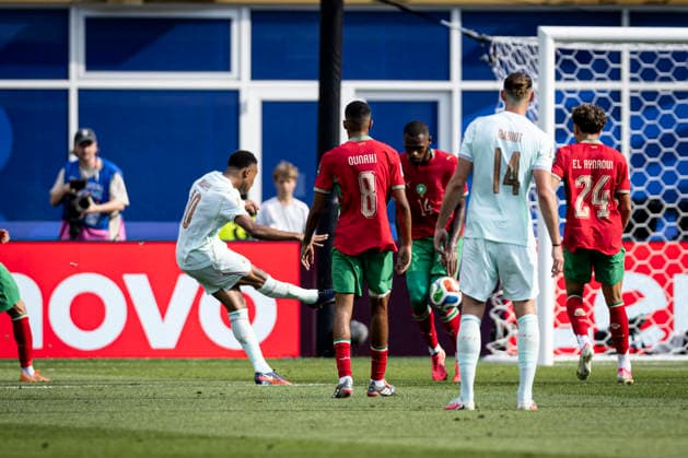 FOOTBALL : France vs Maroc Coupe du Monde de la FIFA 2026. Boston Stadium (Gillette Stadium), Foxborough, Massachusetts, Etats-Unis. 09 07 2026. Kylian Mbappe 10 (France) but  Copyright: xelyxandroxcegarrax