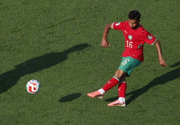 FIFA World Cup, WM, Weltmeisterschaft, Fussball 2026 quarterfinals - France vs Morocco Gessime Yassine of Morocco in action during the FIFA World Cup 2026 quarterfinals match France against Morocco, in Boston, USA, 09 July 2026. BOSTON United States  Copyright: xGREGxM.xCOOPERx