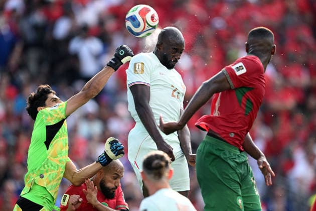 Mg Foxborough (Stati Uniti) 09 07 2026 - Mondiali di Calcio 2026 Francia-Marocco foto Matteo Gribaudi Image nella foto: Jean Philippe MatetaYassine Bounou-Issa Diop 
