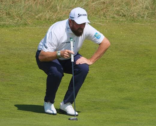 UK: The Genesis Scottish Open at The Renaissance Club, North Berwick, Scotland on 09 July 2026: Pictured: Shane Lowry (Ireland) on the 2nd green during the first round of the Genesis Scottish Open Championship 2026 North Berwick The Renaissance Club Scotland Scotland Copyright: xAlexxToddx
